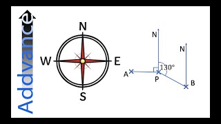 Bearings  GCSE Maths  Addvance Maths 😊➕ [upl. by Adnamahs]