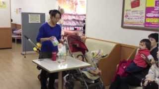 How to make baby milk formula in Japan  demonstration by Tomoko [upl. by Honebein746]