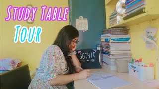 My Study Table Tour  Desk  Bookshelf Tour  Vlogs Feel Beautiful with Sabnam [upl. by Nodla]