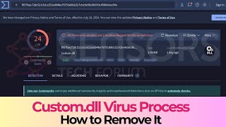 Customdll Virus Process – How to Remove It Solved [upl. by Niamjneb]