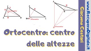 ortocentro e altezze di un triangolo [upl. by Nnylasor]