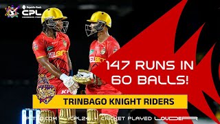 Trinbago Knight Riders SMASH 147 runs in 60 balls  CPL 2024 [upl. by Aiouqes749]