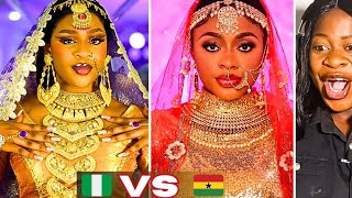 Transition Battle 🔥  Nigeria Vs Ghana  Asoka India Bridal Makeup TikTok Challenge Edition🔥 [upl. by Carlin]