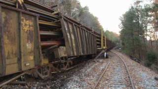 CSX Trail Derailment Runaway Welded RailTrain [upl. by Ephrem]