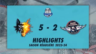 Brûleurs de Loups de Grenoble 52 Ducs dAngers  Highlights  Synerglace Ligue Magnus 202324 [upl. by Dorison168]