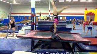 Khorkina amp Full Twisting Tkatchev Tramp Bar Drills [upl. by Rez714]