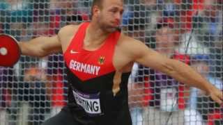 Robert Harting Wins Discus Gold at London Olympics 2012 [upl. by Huttan]