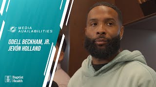 Odell Beckham Jr and Jevón Holland meet with the media l Miami Dolphins [upl. by Letsirc]