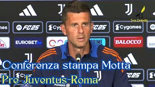 Conferenza stampa Thiago Motta pre JuventusRoma quotYildiz può spaziare Koopmeiners convocatoquot [upl. by Aramas]