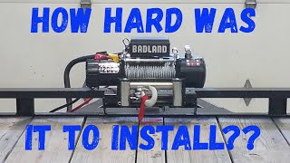 How To Install A Winch On Your Trailer Harbor Freight 12000 Pound Winch [upl. by Coreen]