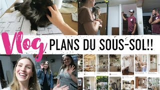 RÉNOS SOUSSOL  une designer vient et nous fait des plans  😲🛠️🥳 [upl. by Adriene334]