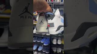 Jordan 6 Georgetown vs Jordan 6 UNC [upl. by Ytsirc]