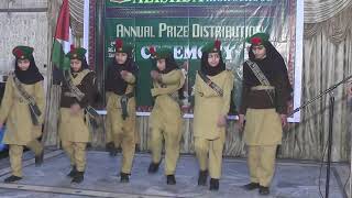 ALISHBA CADET HIGH SCHOOLS  Tabloo performance by Girls Cadet  Annual Function 2024 [upl. by Ayocal]