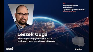 Jakość życia otyłych osób z NTM Problemy interwencje rozwiązania Leszek Guga Polska PL [upl. by Gnart694]