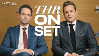 Patrick J Adams amp Gabriel Macht Share Advice for Suits Spinoff Cast on Set of Super Bowl Ad [upl. by Cher460]