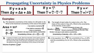 Propagating Uncertainty in IB Physics Problems  IB Physics [upl. by Gromme]