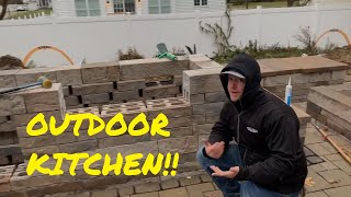 Building The Outdoor Kitchen  Farwood Project [upl. by Leon376]