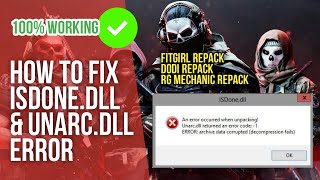 How to Fix ISDonedll and Unarcdll Error During Game Installation  StepbyStep Guide [upl. by Otilopih]