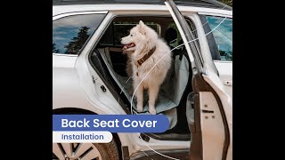 Dog Seat Cover Rear Seat Install Tips  4Knines [upl. by Rosalba564]