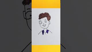 Very Easy Boy Drawing drawing art easydrawing drawingideas reels simpledrawing shorts [upl. by Ilsel777]