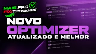 COMO OTIMIZAR O PC COM O OPTIMIZER NOVO  AUMENTAR FPS NOS JOGOS E REDUZIR O INPUT LAG  PC TWEAKER [upl. by Olbap41]