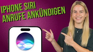 iPhone Siri Anrufe ankündigen lassen [upl. by Nylasor]