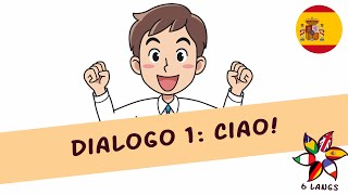 Dialogo 1  Ciao A1 Practica italiano gratis en linea con subtitulos en español [upl. by Ellehsram779]