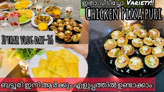 🌙IFTHAR VLOG DAY16 🔥ഇന്നത്തെ സ്പെഷ്യൽ ITEM VARIETY CHICKEN PIZZA PURIBATTURI RECIPE ISHASDREAM [upl. by Aisyram]