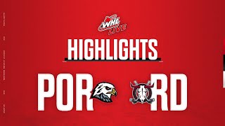 Portland Winterhawks at Red Deer Rebels 1027  WHL Highlights 202324 [upl. by Ogilvy]