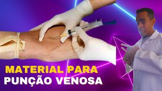 Como preparar a bandeja para punção venosa  vídeo aula passo a passo [upl. by Eicrad]