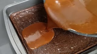 Homemade Caramelfilled Brownies [upl. by Heid]