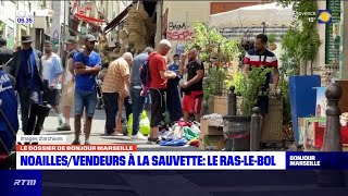 Marseille à Noailles commerçants et riverains excédés par les vendeurs à la sauvette [upl. by Anua]