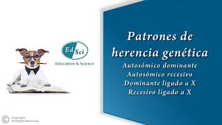 ✳️ Patrones de herencia genética 🧬👨‍👩‍👧‍👦🔍 [upl. by Wyon]