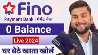 Fino Payment Bank Account Opening 2024  Fino Payment Bank  Fino Bank Account Opening Online [upl. by Lieno]