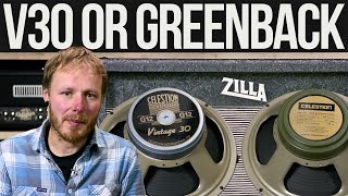 Celestion V30 vs M Greenback  Which speaker reigns supreme [upl. by Artcele]