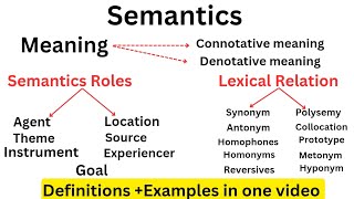 SemanticsSemantic rolesLexical relation linguistics [upl. by Trescha]