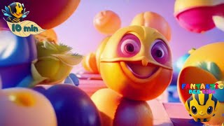 The Mesmerizing Journey of Oranges and Lemons  10 Min Loop 🎵🎉 [upl. by Ahsekyt]