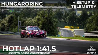 HUNGARORING HOTLAP  SETUP  141532  Porsche 911 GT3R  Assetto Corsa Competizione v1817  PC [upl. by Mcarthur]