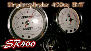 2019y SR400 acceleration testcruise engine RPMJapan specification [upl. by Nikoletta]