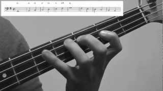 Bass Scales Lesson G Major Exercise  How to play for Beginners [upl. by Cammy]