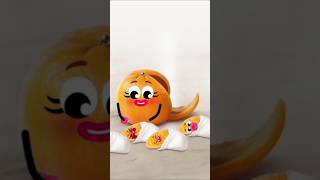 संतरे के पांच बच्चे 🍊😂😂😂funny shorts funnyfruitsanimation [upl. by Walling104]