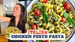 Italian Pesto Chicken Pasta [upl. by Nomyad]