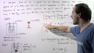 Calorimetry Example [upl. by Ardnued887]