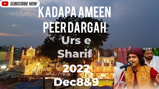 Kadapa Ameen peer dargah Urs 2022 Live  Qawaali Anis Sabri  Mushayara December 8 And 9 [upl. by Ayokal]