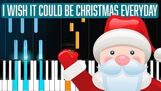 Wizzard  quotI Wish It Could Be Christmas Everydayquot Piano Tutorial  Chords  How To Play  Cover [upl. by Gisser106]