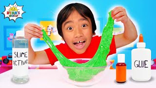 Fun Slime Challenges with Ryan DIY Slime Experiments [upl. by Prunella]