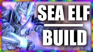 Skyrim SE Builds  The Sea Elf  Modded Maormer Build [upl. by Lyrehs]