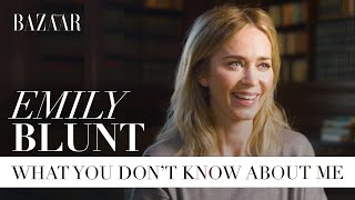 Emily Blunt What you dont know about me  Bazaar UK [upl. by Talbot825]