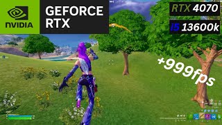 RTX 4070  Intel i513600k Fortnite Chapter 5 Season 1  Solos  Performance Mode  High Meshes [upl. by Ulises]