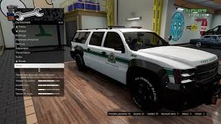 GTA 5 online Customisation du nouveau Declasse Granger 3500LX de Police  Park Ranger [upl. by Phail169]